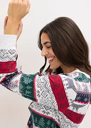 Pyjama en coton doux avec pochette cadeau, bonprix