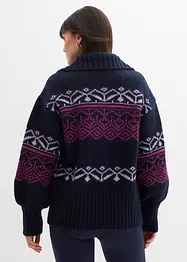 Gilet en maille à motif norvégien, bonprix