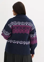 Gilet en maille à motif norvégien, bonprix