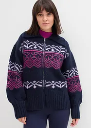Gilet en maille à motif norvégien, bonprix