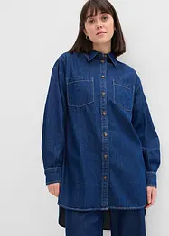 Chemisier oversize en jean épais, 100% coton, bonprix