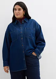 Chemisier oversize en jean épais, 100% coton, bonprix
