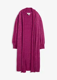 Gilet long en maille poilue, bonprix