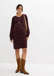 Ensemble 2 pièces en maille de grossesse avec un pull et une jupe, bonprix