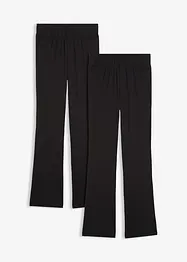 Lot de 2 leggings évasés, bonprix