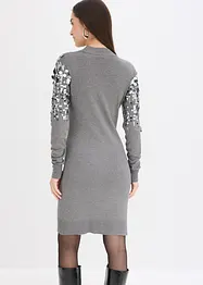 Robe en maille avec sequins sur le haut, bonprix