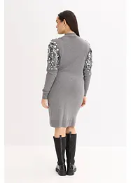 Robe en maille avec sequins sur le haut, bonprix