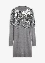 Robe en maille avec sequins sur le haut, bonprix
