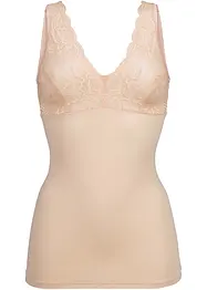 Top sculptant avec dentelle, maintien modéré, bonprix