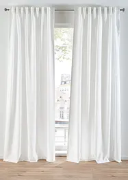 Lot de 2 voilages en polyester recyclé, bonprix