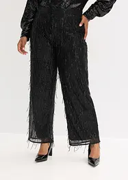 Pantalon à sequins et franges, bonprix