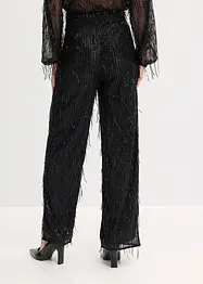 Pantalon à sequins et franges, bonprix