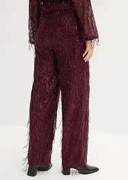 Pantalon à sequins et franges, bonprix