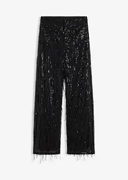 Pantalon à sequins et franges, bonprix