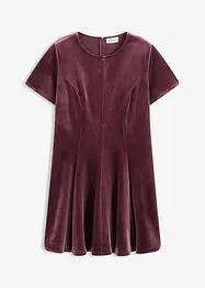 Robe courte en velours doux, bonprix