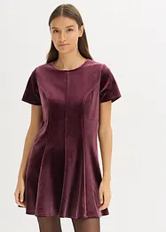 Robe courte en velours doux, bonprix