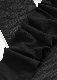 Collant voile résille à motif floral, bonprix