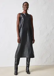 Robe en cuir d’agneau nappa, bonprix