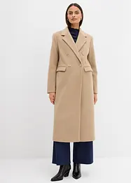 Manteau croisé aspect laine, bonprix