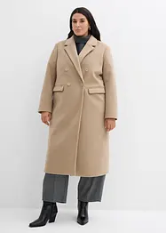 Manteau croisé aspect laine, bonprix