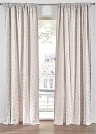 Rideau en coton tissé jacquard (1 pce), bonprix