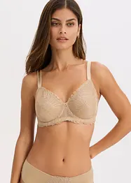 Soutien-gorge minimiseur avec broderies brillantes, bonprix