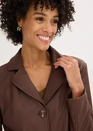 Blazer long enduit, bonprix