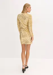 Robe à sequins en velours doux, bonprix