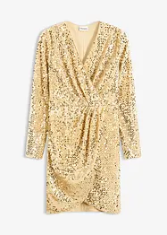 Robe à sequins en velours doux, bonprix