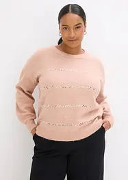 Pull boxy à sequins, bonprix