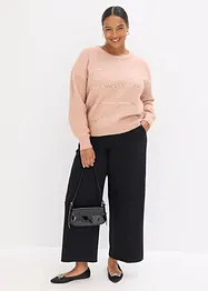 Pull boxy à sequins, bonprix
