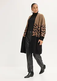 Gilet long en maille, bonprix