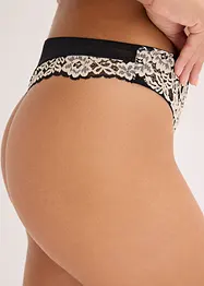 String à dentelle bicolore, bonprix