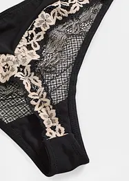 String à dentelle bicolore, bonprix