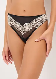 String à dentelle bicolore, bonprix