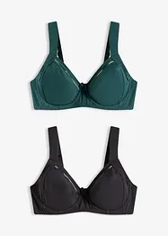Lot de 2 soutiens-gorge à armatures, bonprix