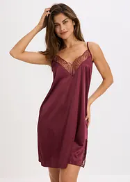 Nuisette en satin avec broderies, bonprix