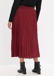 Jupe longue en satin froissé, bonprix