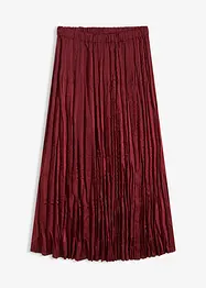 Jupe longue en satin froissé, bonprix
