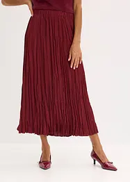 Jupe longue en satin froissé, bonprix