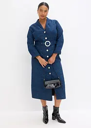 Robe en twill avec ceinture (ens. 2 pces), bonprix