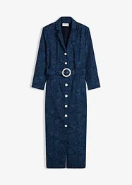 Robe en twill avec ceinture (ens. 2 pces), bonprix