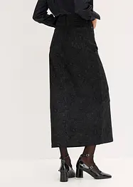 Jupe midi en coton extensible, bonprix