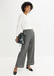 Pantalon bootcut, aspect tweed, bonprix