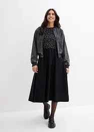 Robe bi-matière 100% coton, bonprix