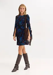 Robe courte en velours fluide, bonprix