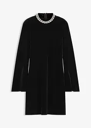 Robe courte en velours fluide, bonprix