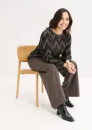 Pull en fine maille brillante, bonprix