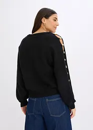 Pull avec perles métalliques, bonprix