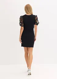 Robe courte avec manches en organza, bonprix